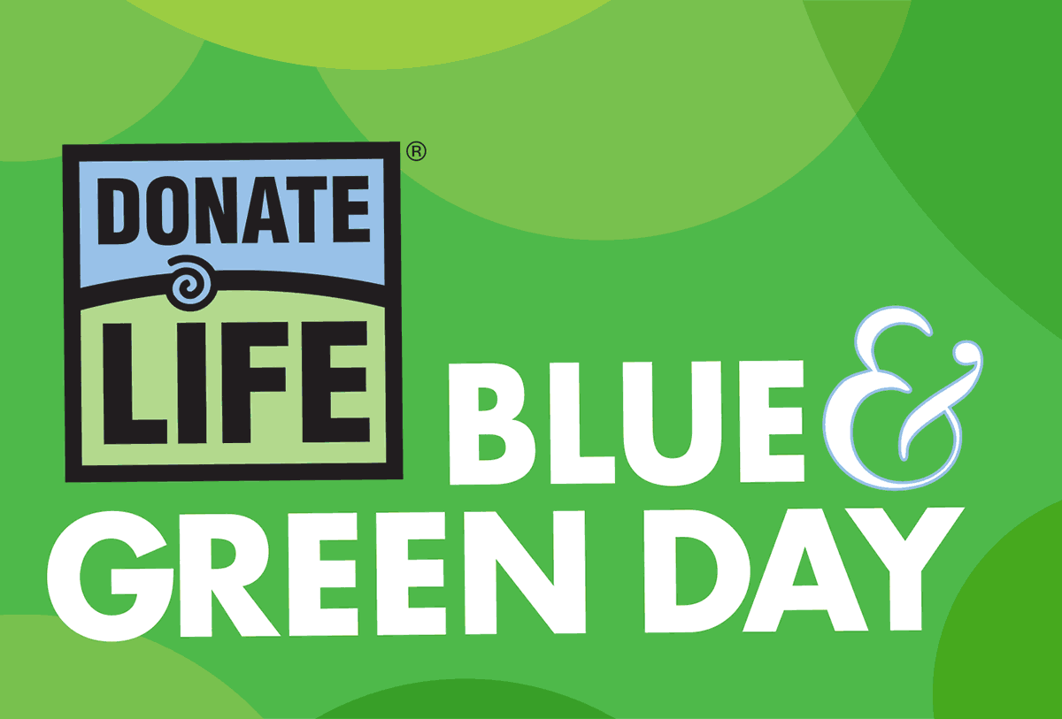 DonateLife Blue & Green Day